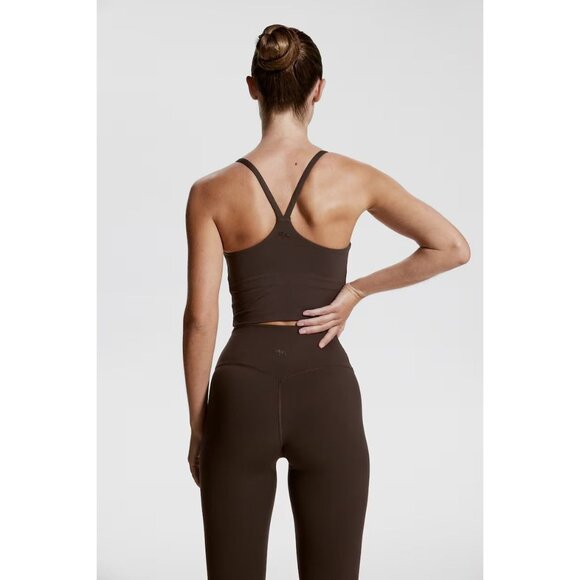 H&M SoftMove Sports Leggings in Dark Brown - Picture 3 of 5